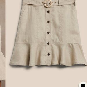Linen Mini Skirt